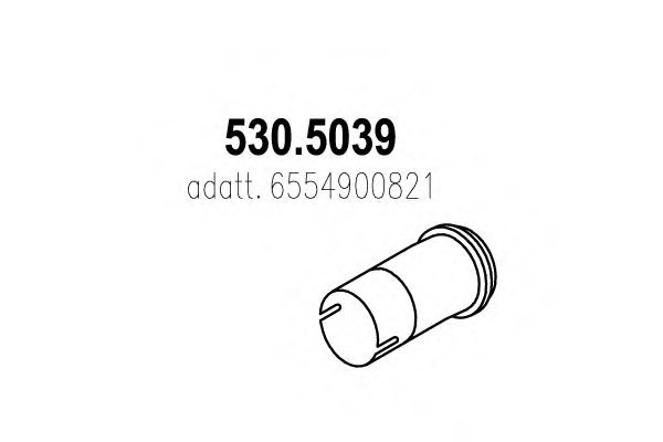MERCEDES-BENZ 6554900821 Exhaust Pipe